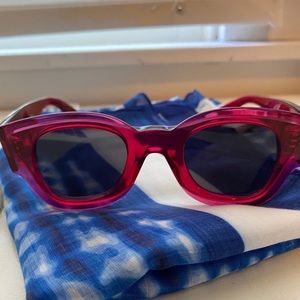 Pink Translucent Celine Sunglasses
